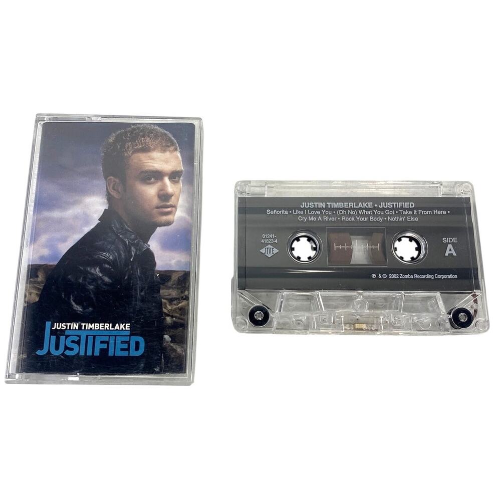 Vtg 2002 Justin Timberlake Justified Cassette Tape 01241-41823-4 Jive NSYNC Pop